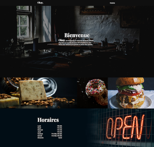 Restaurant Okay responsive