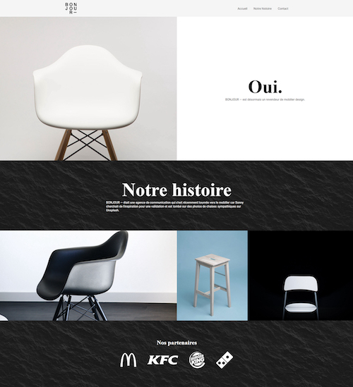 Furniture store responsive